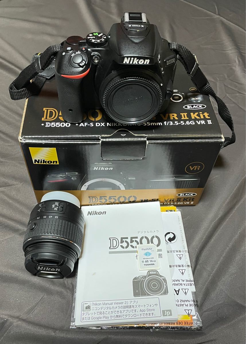 国産最新作 Nikon Nikon D5500 18-55 VRⅡ KIT オマケ付きの通販 by