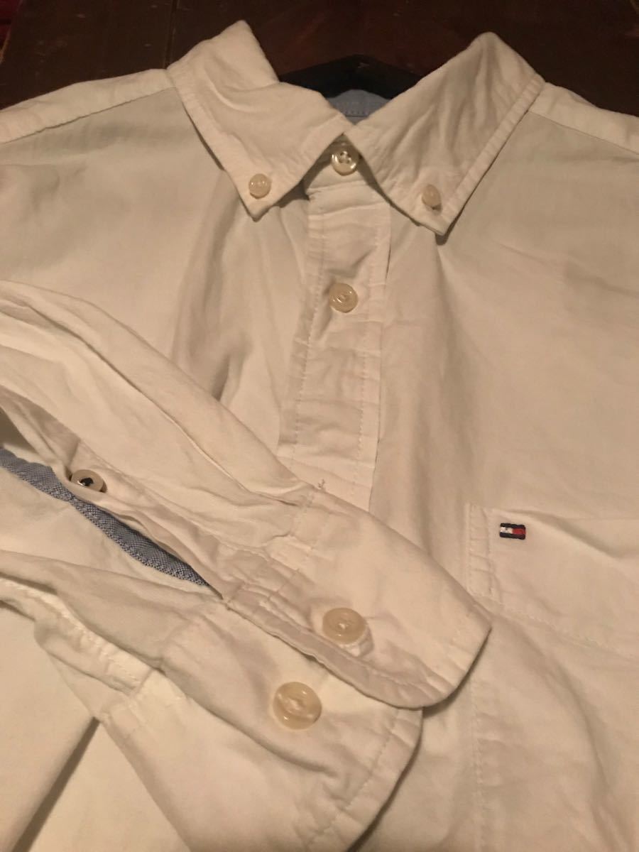 トミーヒルフィガー　刺繍ロゴ　ビッグシルエット　 ボタンダウンシャツ