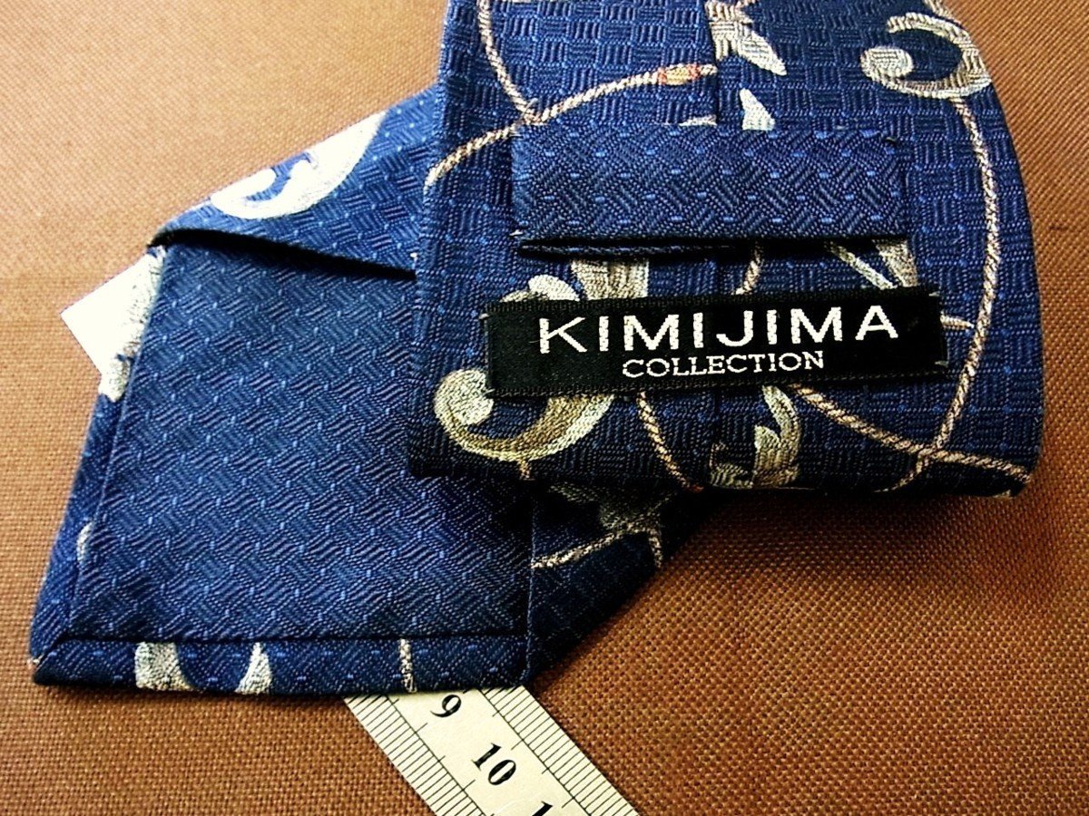 ♪24110C♪良品【花 植物 柄】キミジマ【KIMIJIMA】ネクタイ_画像3