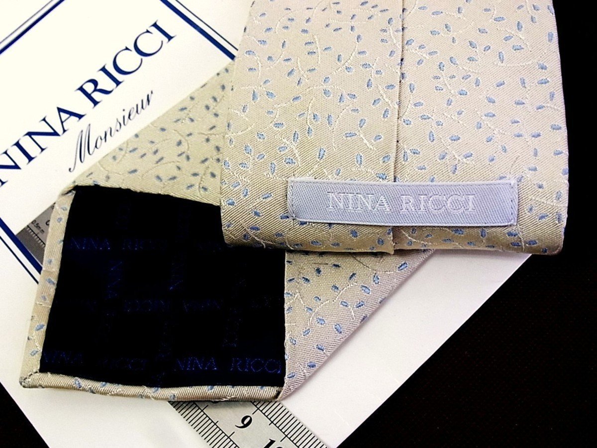 !8163D! condition staple product [ small flower plant pattern ] Nina Ricci [NINA RICCI] necktie 
