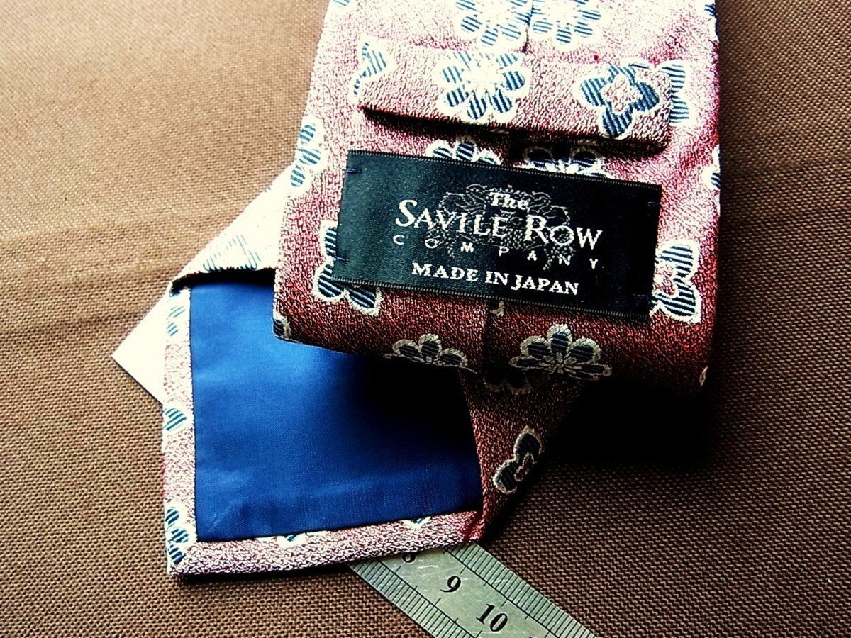 ♪0177S♪新品【刺繍 花 植物 柄】 サヴィル・ロウ【SAVILE ROW】ネクタイ_画像2