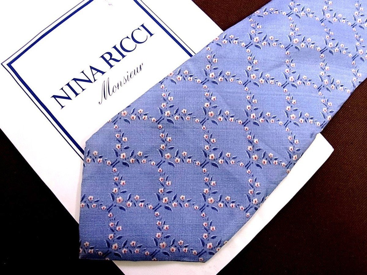!22986C! superior article [ flower plant leaf .. pattern ] Nina Ricci [NINA RICCI] necktie 