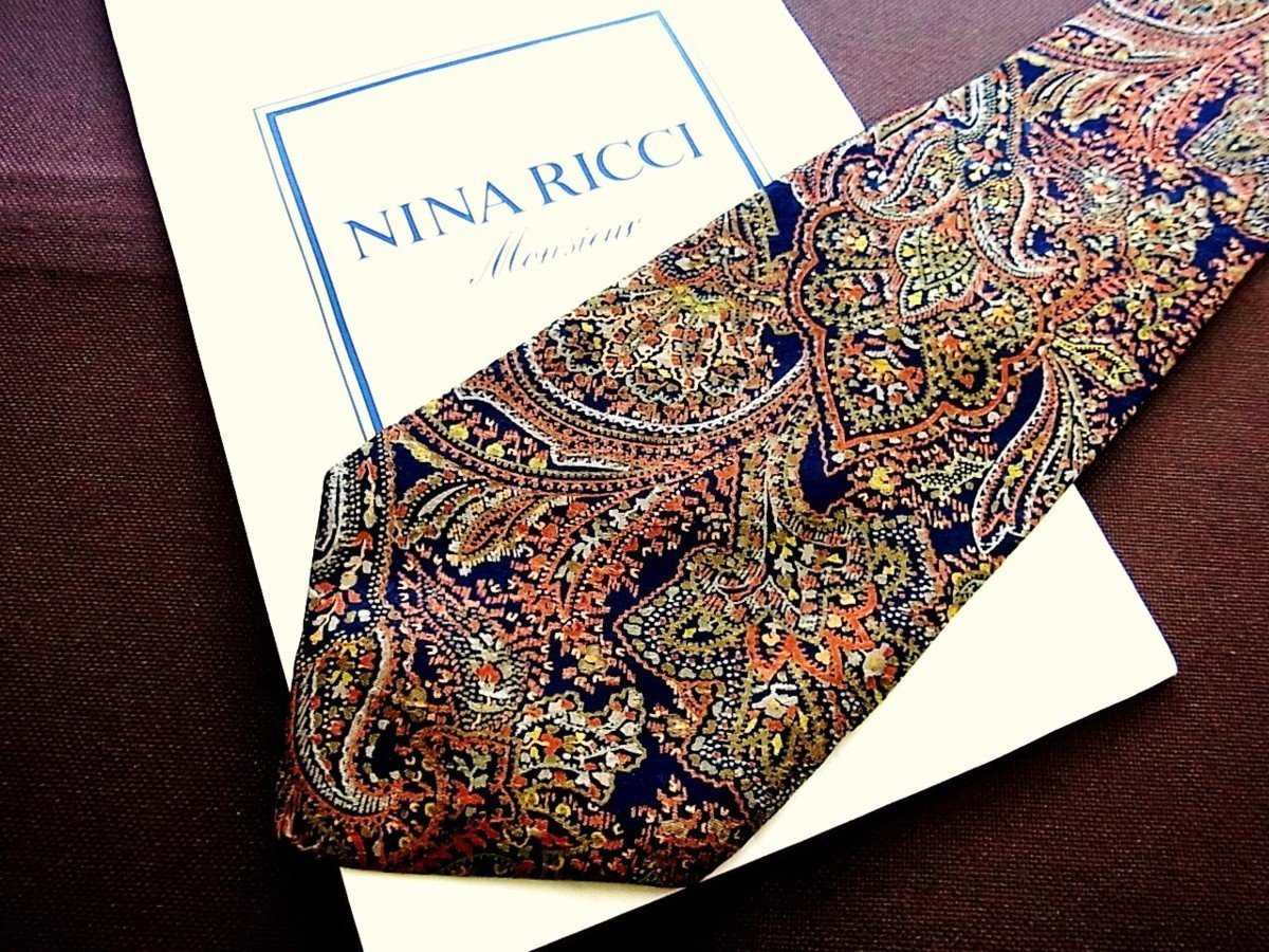!9622D! condition staple product [ flower plant peiz Lee pattern ] Nina Ricci [NINA RICCI] necktie 