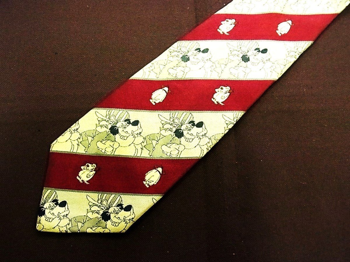 !k01749C! superior article [chikichiki machine . race ] KenKen [ dog stripe pattern ] necktie 