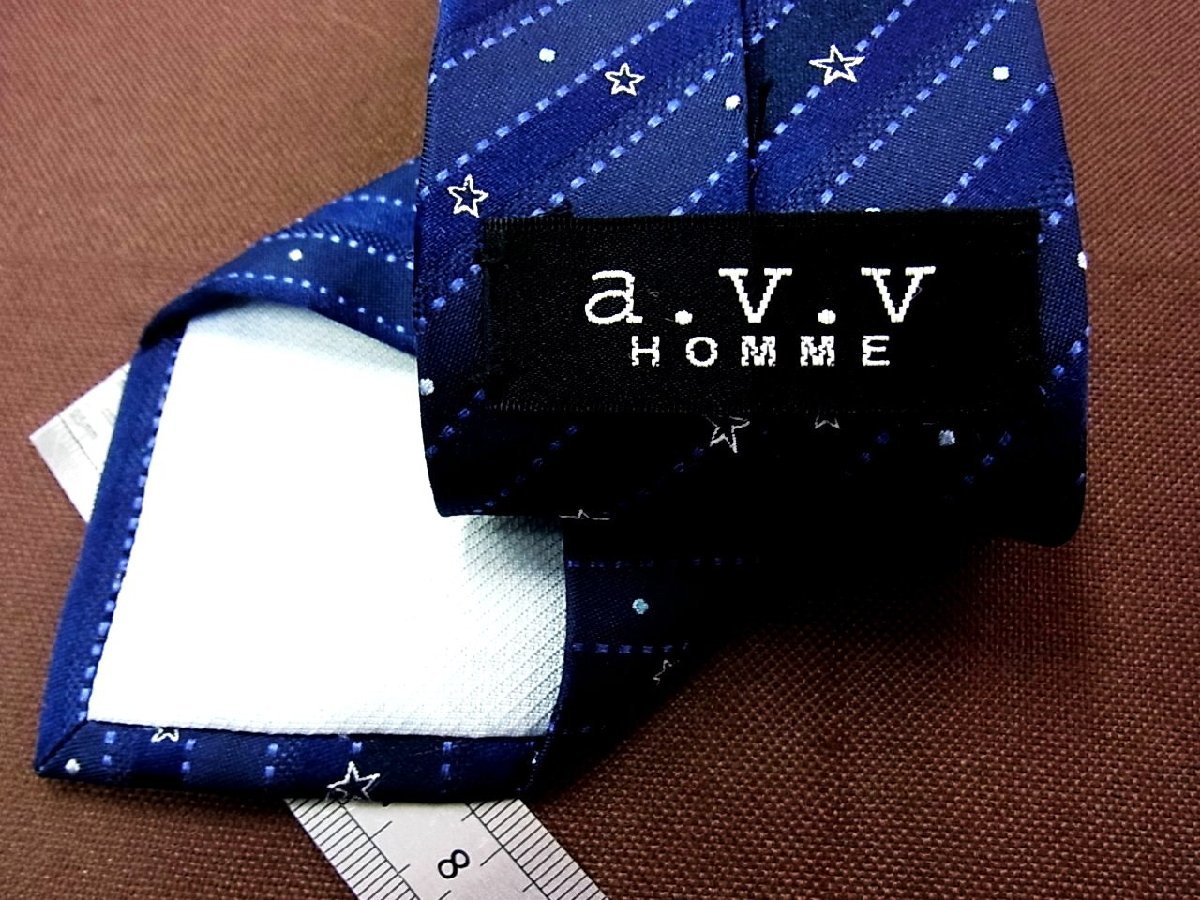 !24871D! состояние товар среднего качества [ вышивка звезда Star точка полоса рисунок ]a-*ve*ve[a.v.v] галстук 