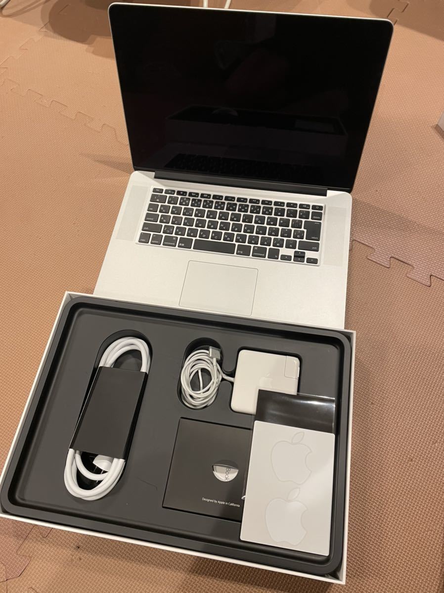 MacBook Pro 15-inch Retinaディスプレイ(Model No1398) 2015年製 美品 