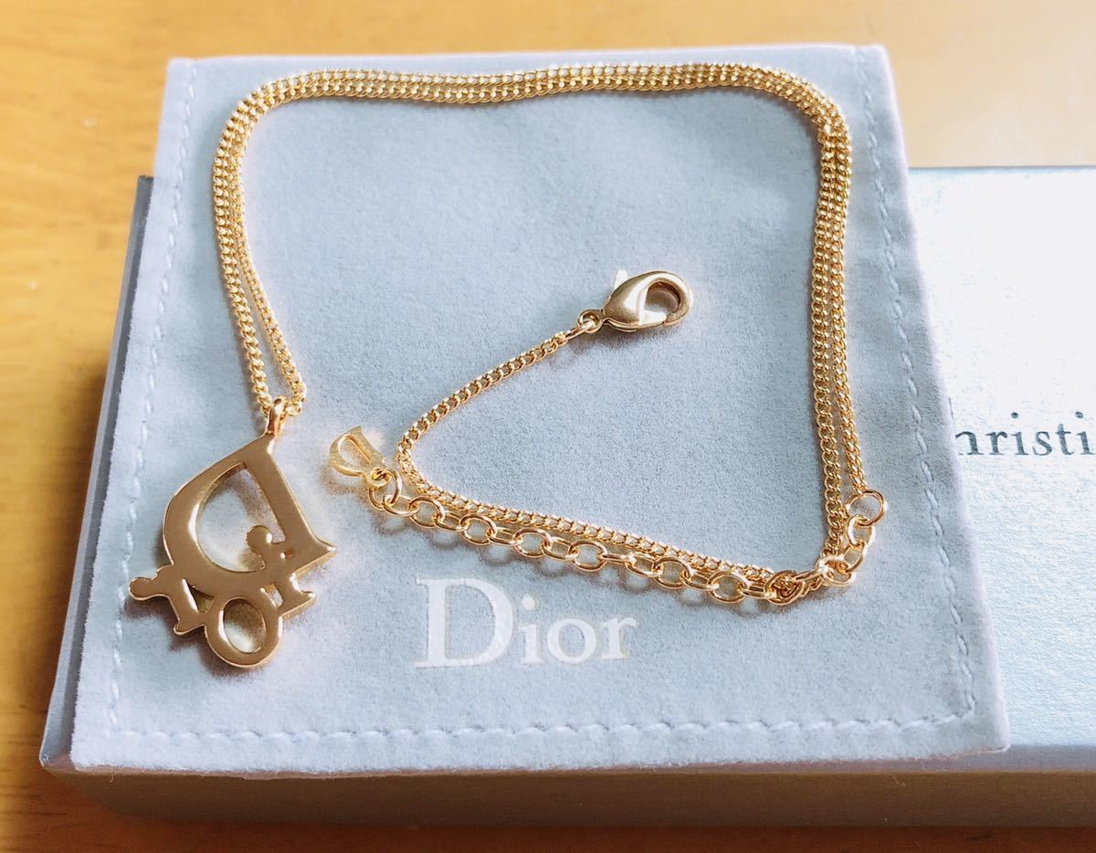 Christian Dior ディオール ネックレス ゴールド ロゴ - 7