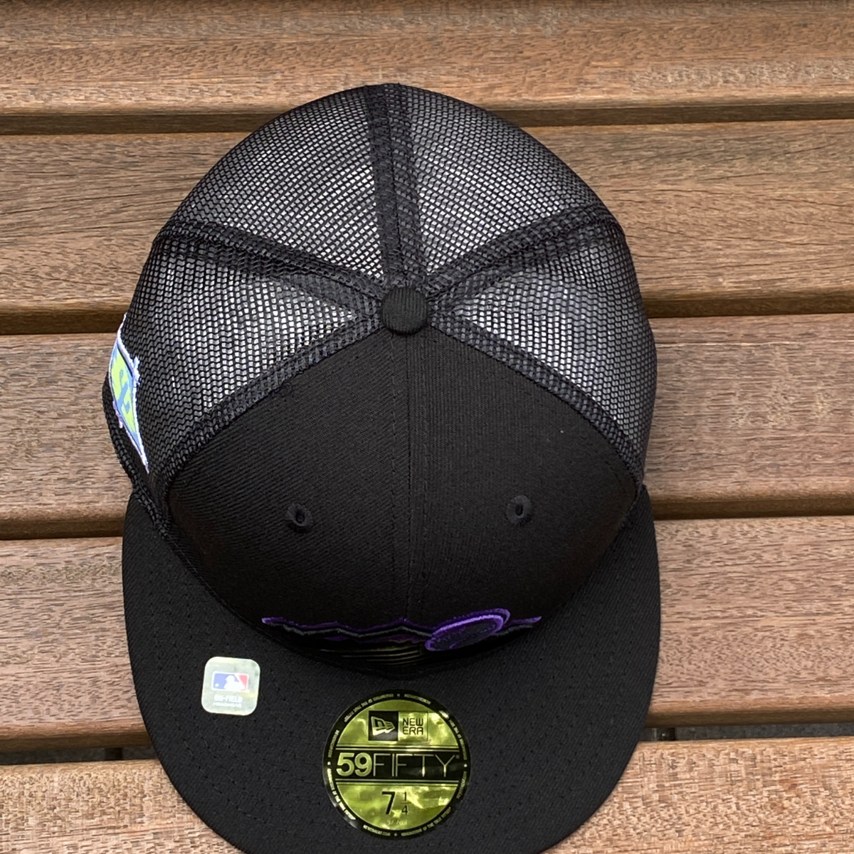 USA正規品 【7.1/4】 限定 NEWERA ニューエラ 59FIFTY スプリングトレーニング メッシュキャップ SPRING TRAINING ロッキーズ Rockies 黒_画像5