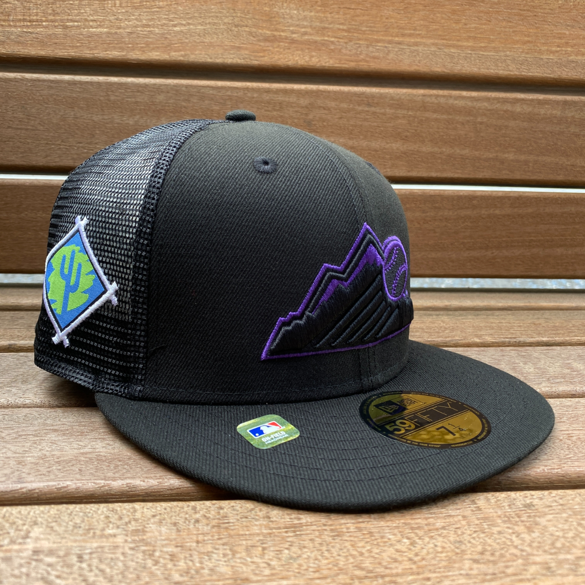 USA正規品 【7.1/4】 限定 NEWERA ニューエラ 59FIFTY スプリングトレーニング メッシュキャップ SPRING TRAINING ロッキーズ Rockies 黒_画像1