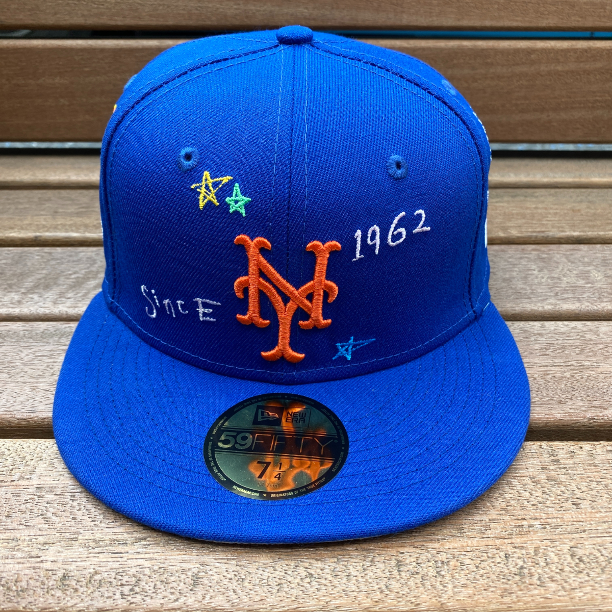 激レア USA限定 【7.1/4】 NEWERA ニューエラ 59FIFTY ニューヨーク メッツ NY Mets スクリブル Scribble 落書き MLB ワールドシリーズ_画像3