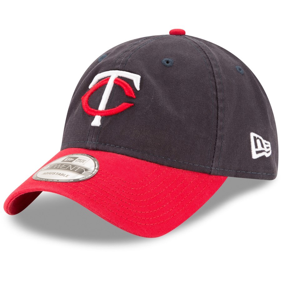 魅力的な 新品 NEWERA ニューエラ 9Twenty ミネソタ Twins ツインズ サイズ調整可 メジャー MLB 紺 赤 ローキャップ ストラップバック 正規品 ROAD ニューエラ