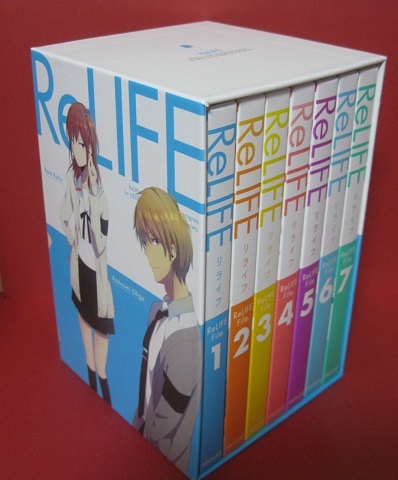 送料無料 DVD-BOX★ReLIFE リライフ 全7巻セット 完全生産限定版 卓上カレンダーなし アニメ