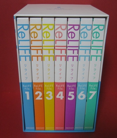 送料無料 DVD-BOX★ReLIFE リライフ 全7巻セット 完全生産限定版 卓上カレンダーなし アニメ