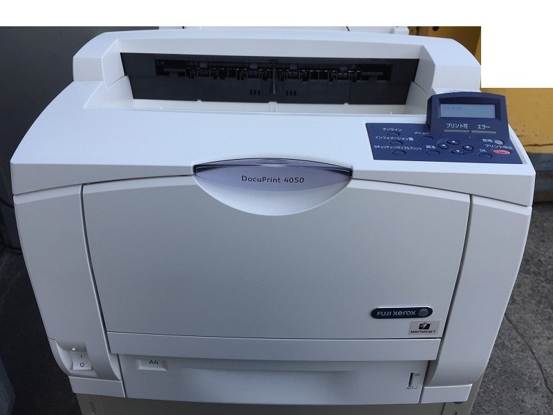 好評 4050 A3白黒プリンター DocuPrint XEROX ☆印字105836枚 1段 両面