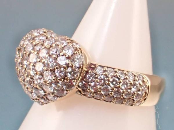 送料無料限定セール中 ポンテヴェキオ ダイヤ1.5ct ハート K18 リング