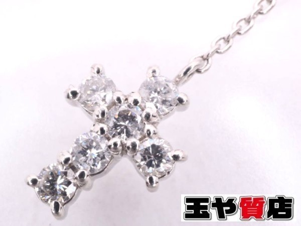  Vendome Vendome diamond 0.23ct Cross дизайн колье pt850 pt900 платина 