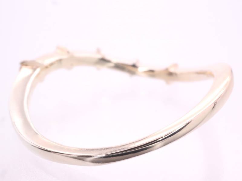 HOT安い ヤフオク! - ダイヤ0.09ct ウェーブデザイン リング 13号 K18