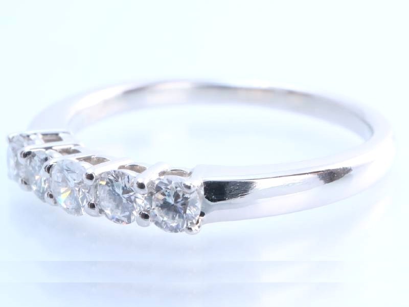 ダイヤ0.32ct 5P 一文字 リング 9.5号 プラチナ pt900 | www
