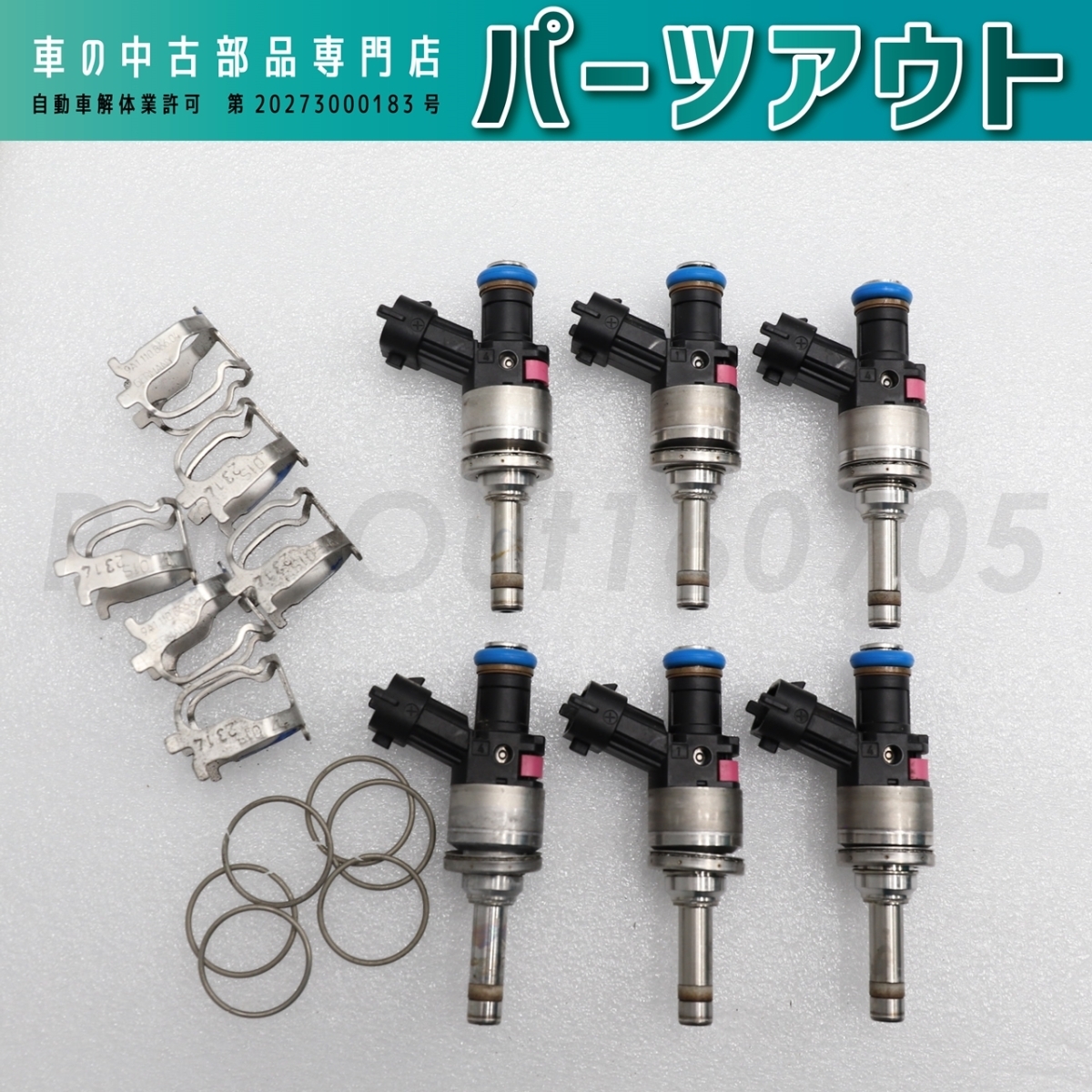 [P-15]ポルシェ カレラ4 インジェクター 6本セット 9A111012811 9A111012813 991 911 中古_画像1