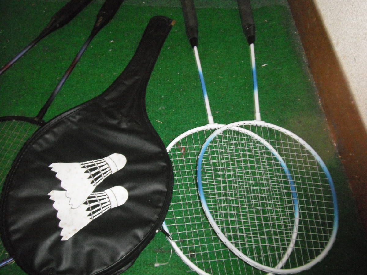 * badminton racket 4 point set GOSEN used *