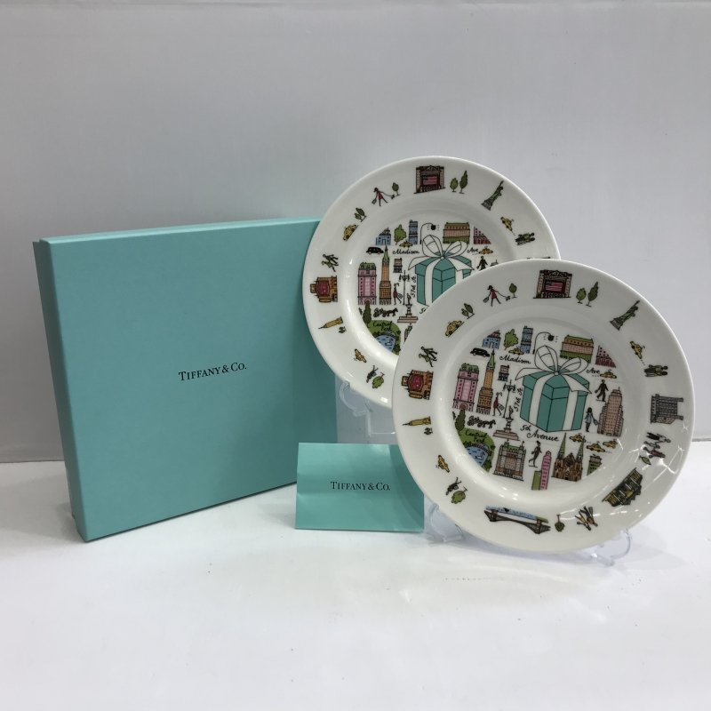 未使用に近い Tiffany & Co.ホワイト ケーキ皿
