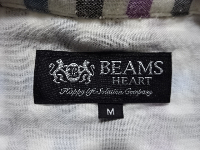 *BEAMS Beams short sleeves shirt M *0529*