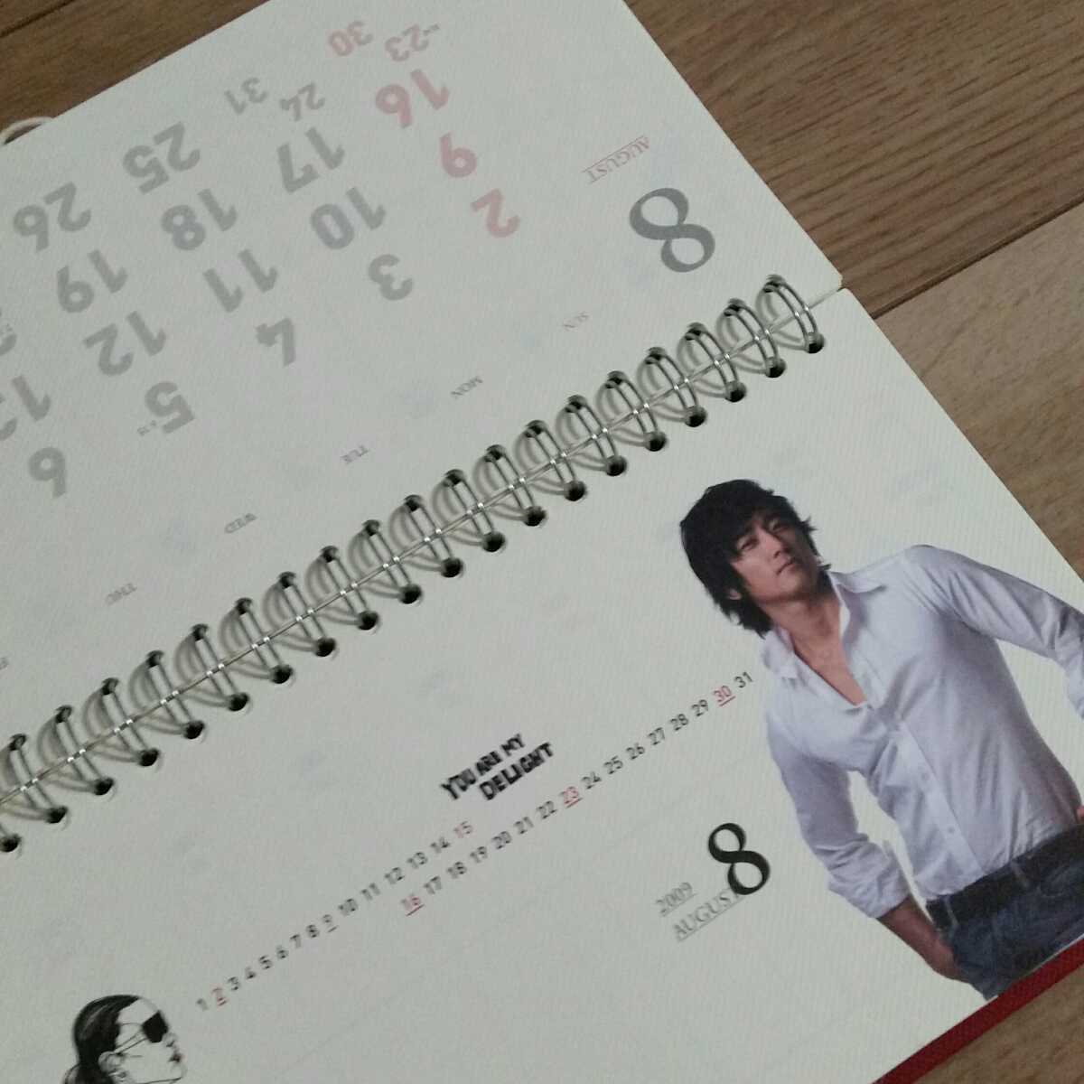 ロッテ免税店 手帳カレンダー2009 diary　ジェジュン ユチョン ジュンス 東方神起 シンミナ ピ パクヨンハ ソンスンホン 非売品 送料無料_画像4