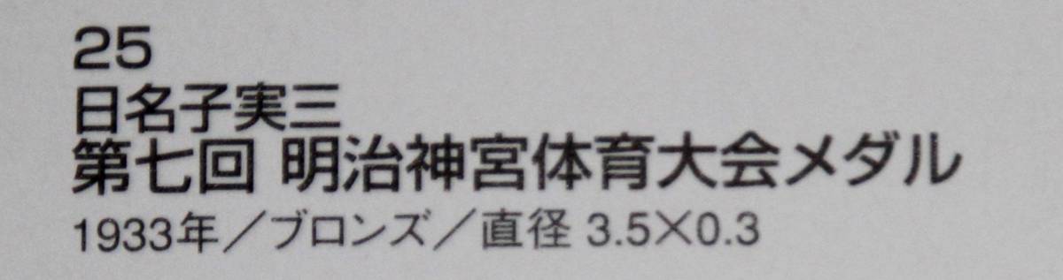 記念メダル　日名子実三　明治神宮体育大会　第七回　昭和八年　1933年　ブロンズ　中古品　構造社　骨董　_画像7