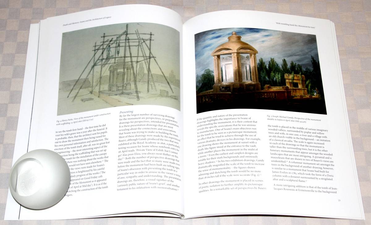 洋書　Death and Memory: Soane and the Architecture of Legacy　英国　サー・ジョン・ソーン博物館　2015年　 中古本_画像7