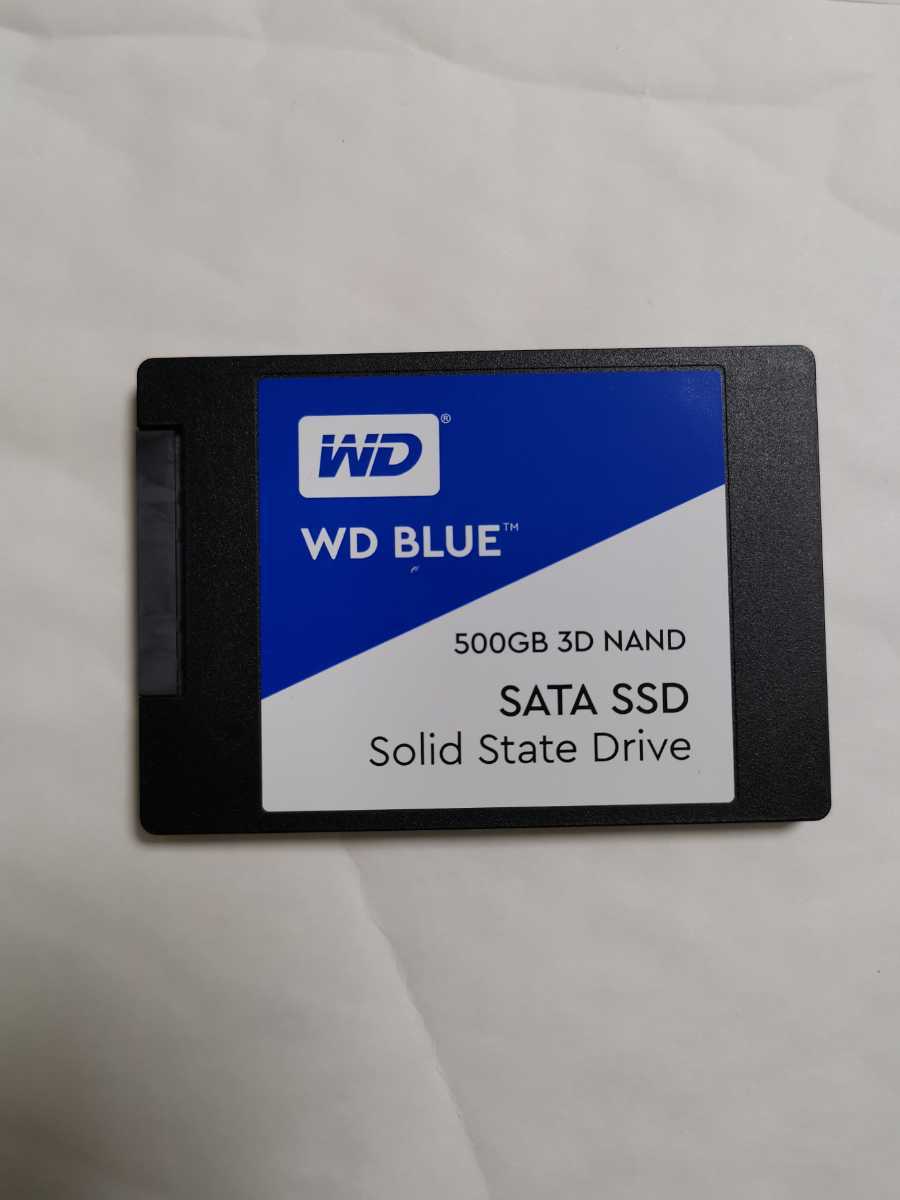 WD Blue 3D NAND SSD 2.5inch 7mm 500GB WDS500G2B0A SATA ((動作美品・1個限定！))_画像1