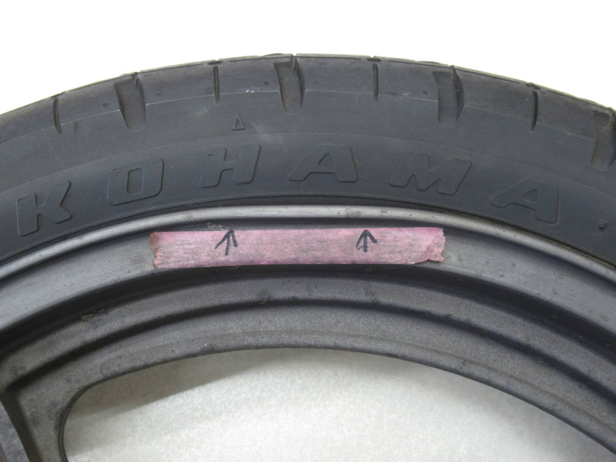  Suzuki RG250 Gamma (GJ21A) original wheel front and back set secondhand goods 16×2.15J 18×2.15J 100/90-16 100/90-18 with tire rear axle shaft attaching!