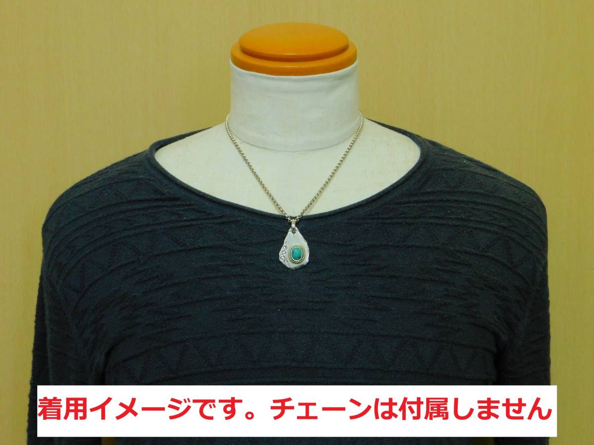 SAAD サード タタキ ターコイズ ペンダント ネックレス | www.turboplus.cl