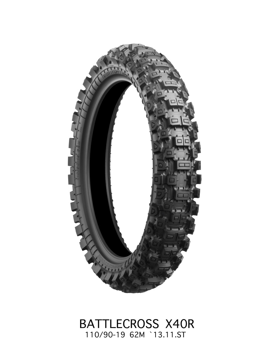 BRIDGESTONE 110/90-19 62M X40 リア WT(チューブタイプ)_画像1