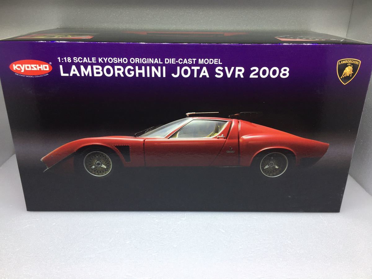 京商 1/18 ランボルギーニ イオタ SVR 2008 レッド 実車内装 京商 1/18 ランボルギーニ イオタ SVR 2008 レッド 実車内装
