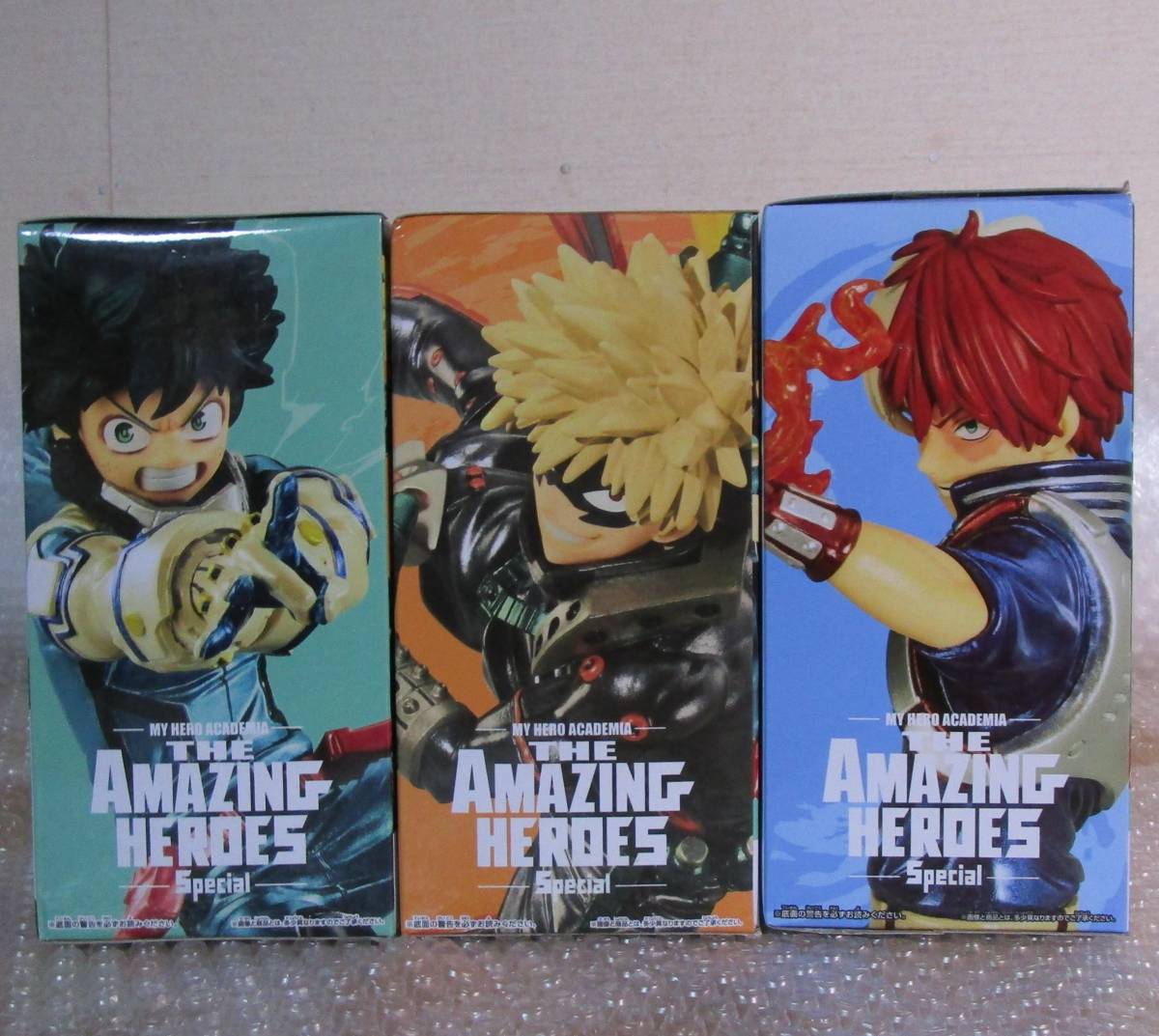 ヒロアカ★THE AMAZING HEROES Special★緑谷出久 & 爆豪勝己 & 轟焦凍★3体セット★僕のヒーローアカデミア フィギュア_画像2