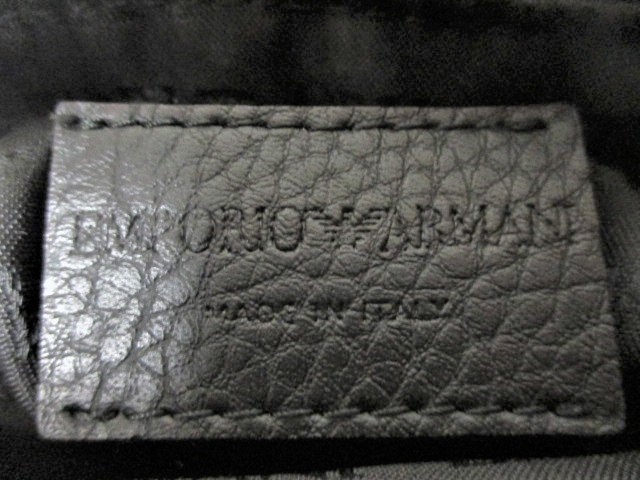 ☆EMPORIO ARMANI エンポリオ アルマーニ 総柄 ロゴ レザー バッグ