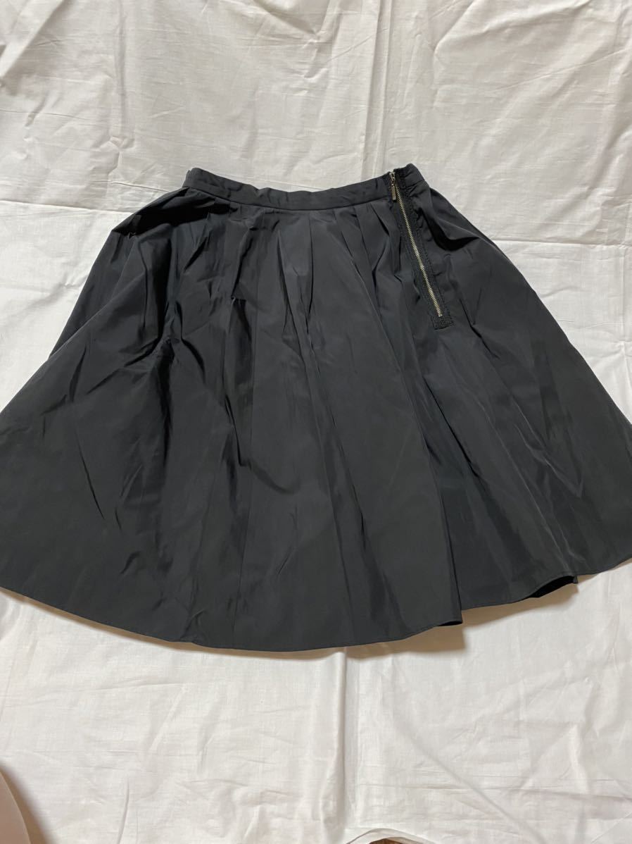 美品 ICB ひざ下スカート 真っ黒|PayPayフリマ