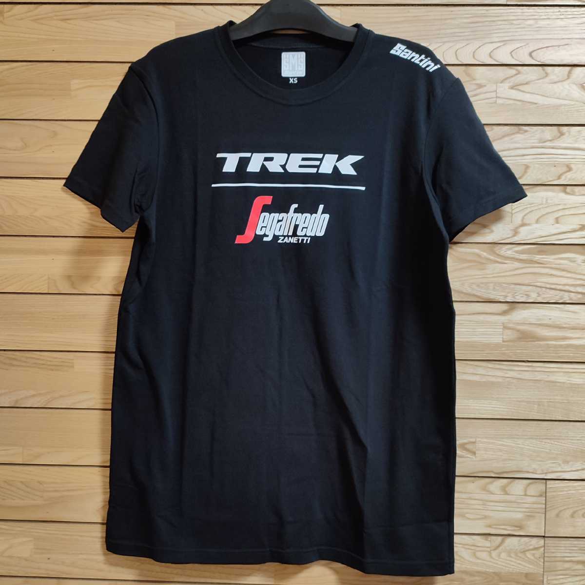 支給品　Tシャツ　TREK Segafredo　サイクルジャージ　トレックセガフレード　黒　BONTRAGER　ボントレガー　SRAM　Splunk　SMS　Santini