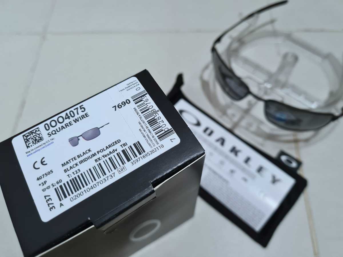 新品 偏光レンズ OAKLEY SQUARE WIRE オークリー スクエア 新品 偏光レンズ OAKLEY SQUARE WIRE オークリー スクエア