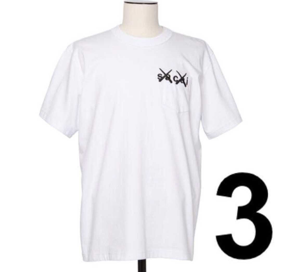 サカイ sacai - sacai x KAWS Embroidery T-Shirt 黒 サイズ3の通販 by ava's shop｜サカイ