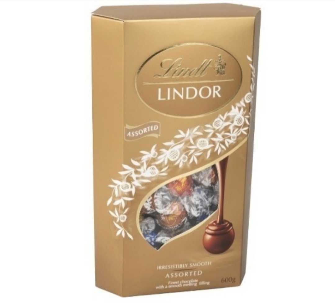 Lindt Lindor リンツリンドール アソート トリュフ 600g ゴールド_画像1