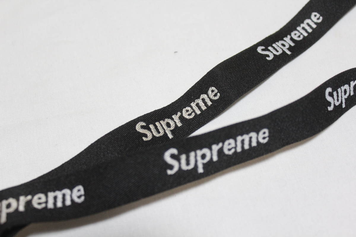 レア 中古 supreme シュプリーム ランヤード ネックストラップ ブラック　アクセサリー_画像2