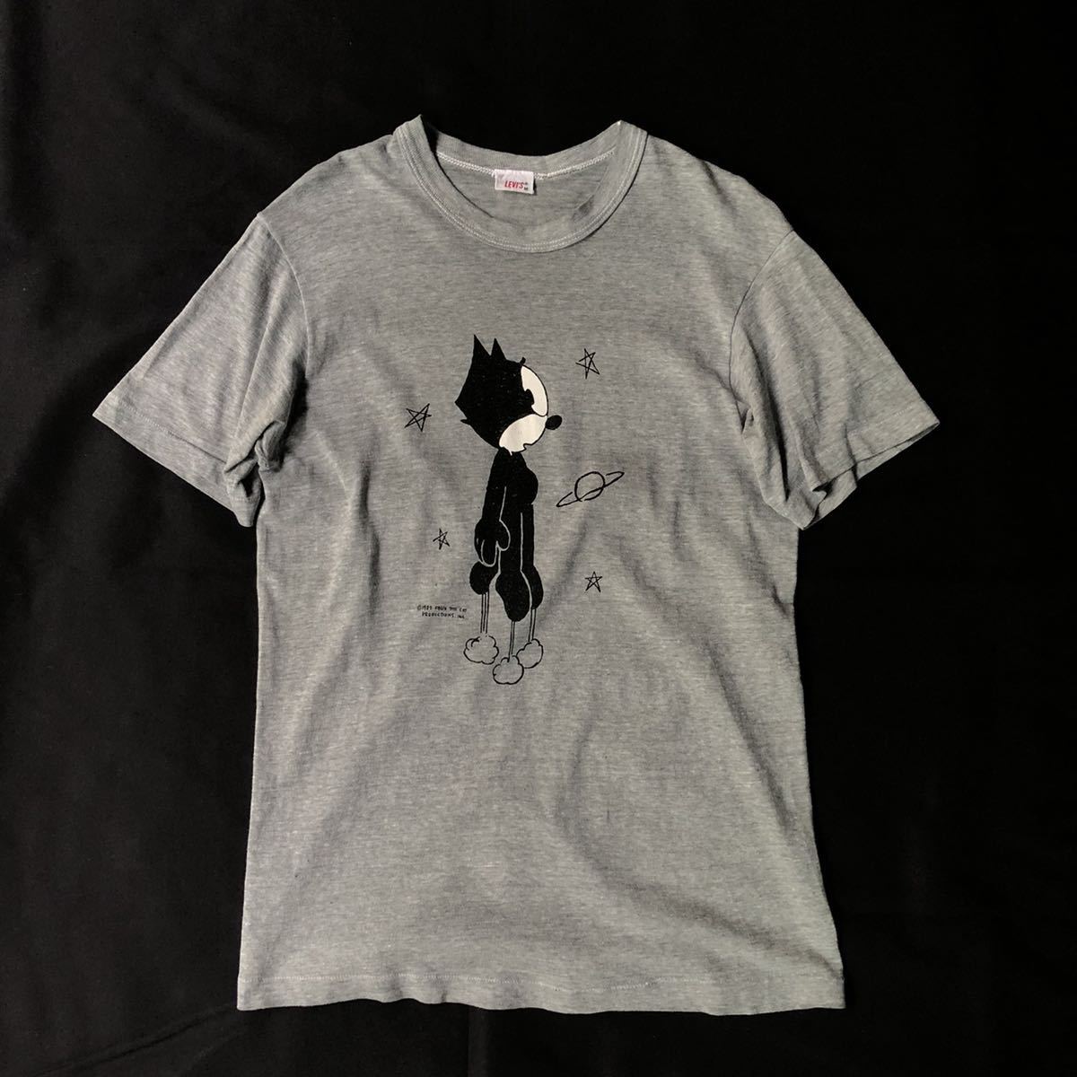 在庫あり】 リーバイス Tシャツ プリント Cat the FELIX Levi's 80s