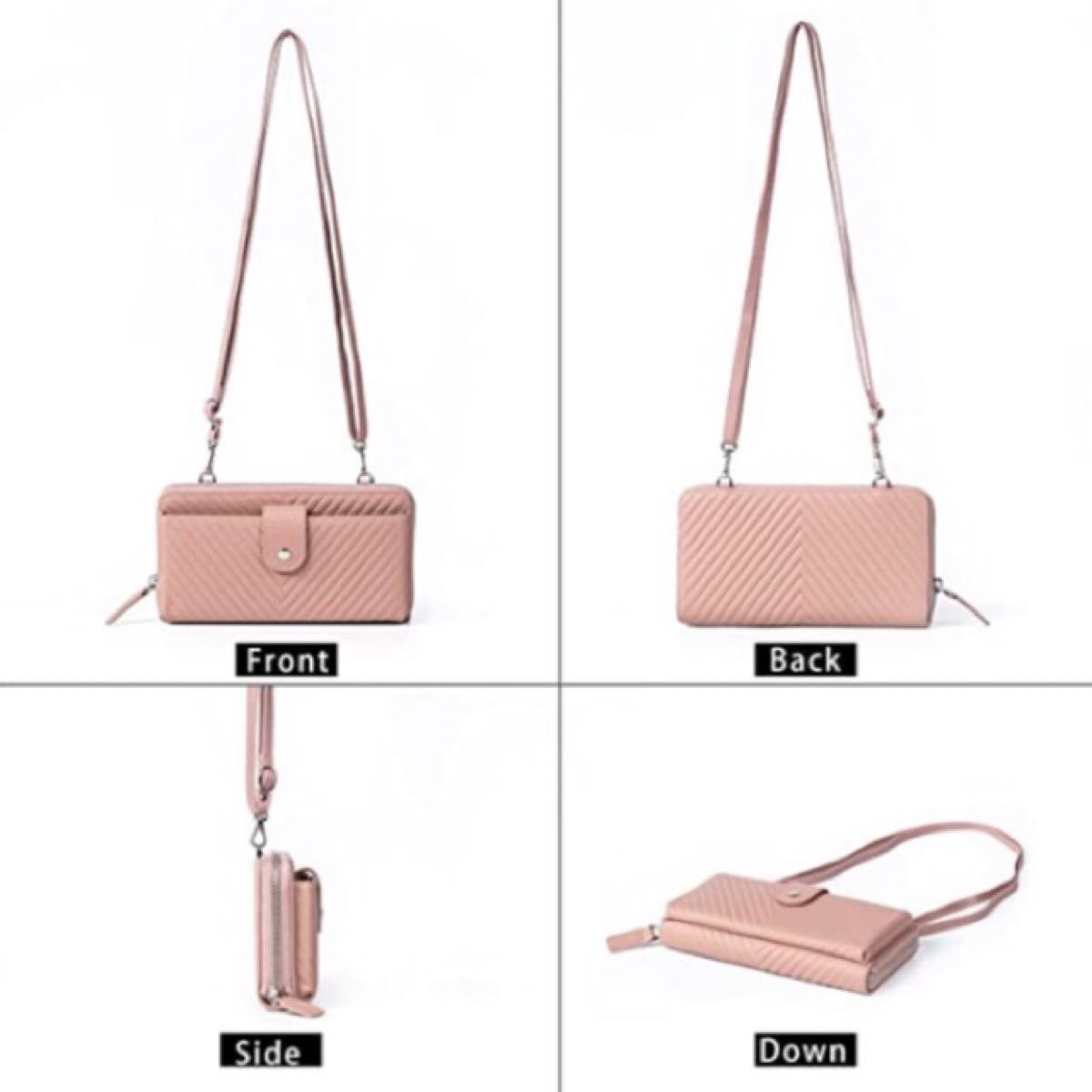 Lady Cici お財布ショルダー バッグ スマホポーチ ポシェット 本牛革