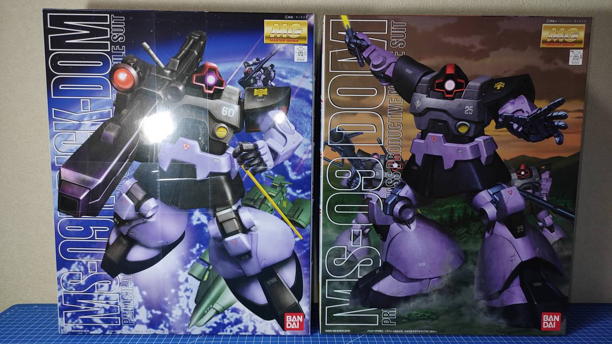 未組立て】BANDAI MG 1/100 MS-09 ドム&MG 1/100 MS-09R リック・ドム