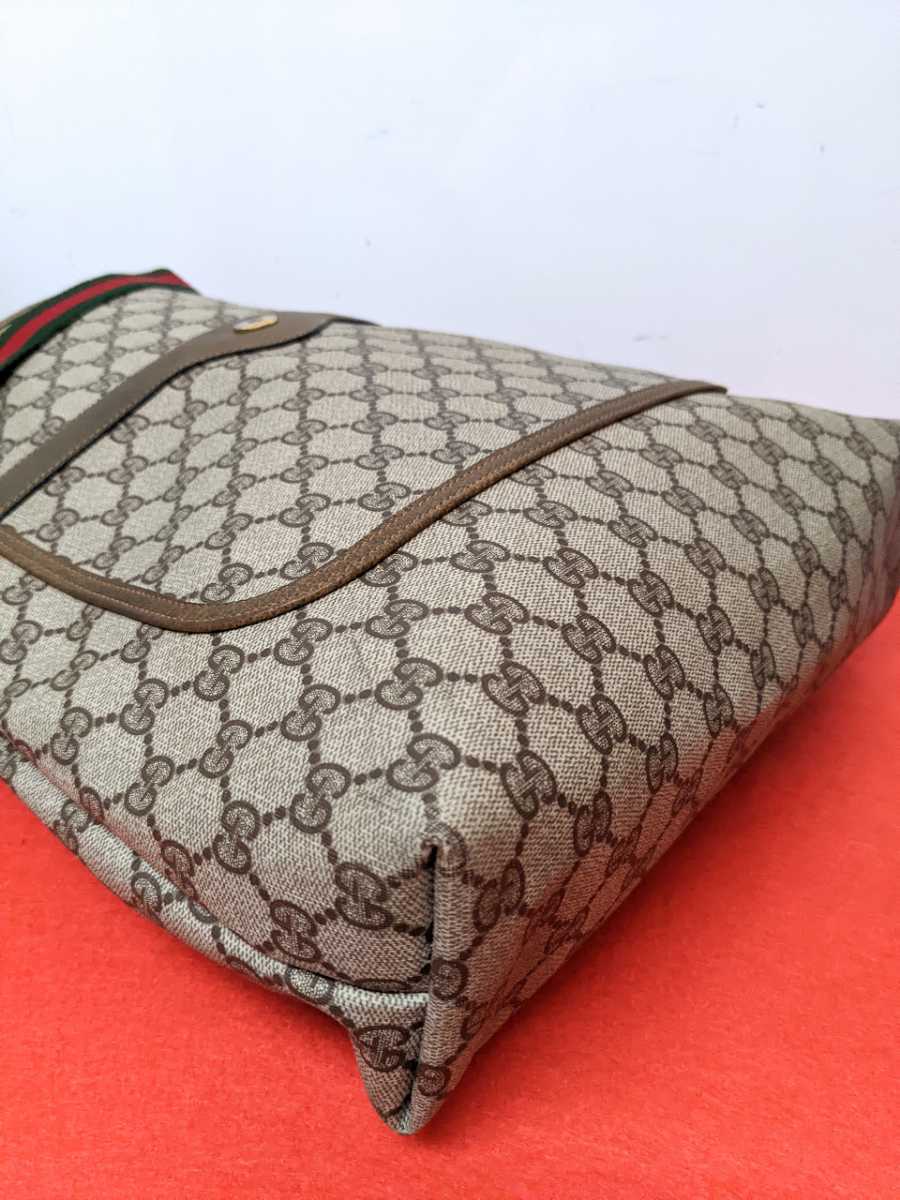 美品 極希少!Gucci シェリーライン ビンテージトートバッグ オールド