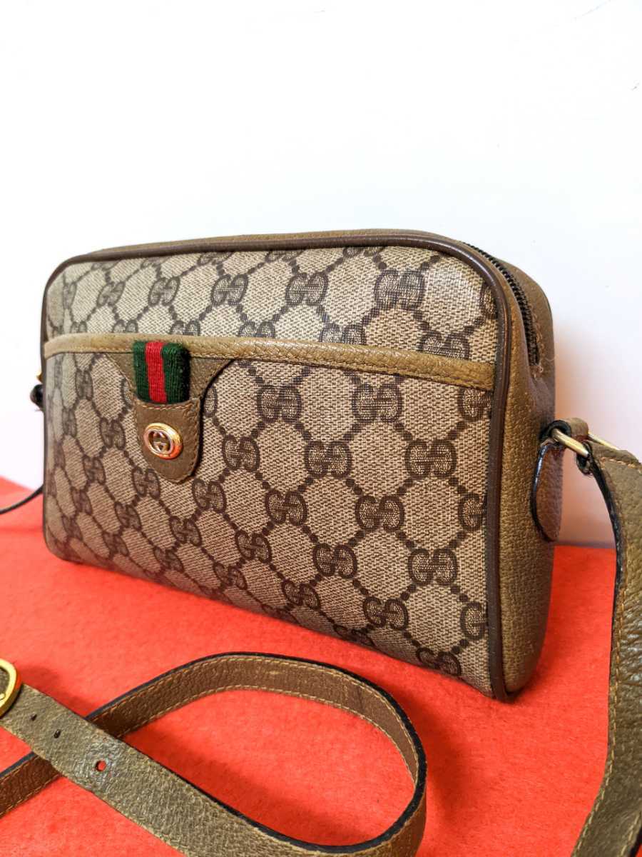 美品 極希少 Gucci シェリーライン ショルダーバッグ オールドグッチ