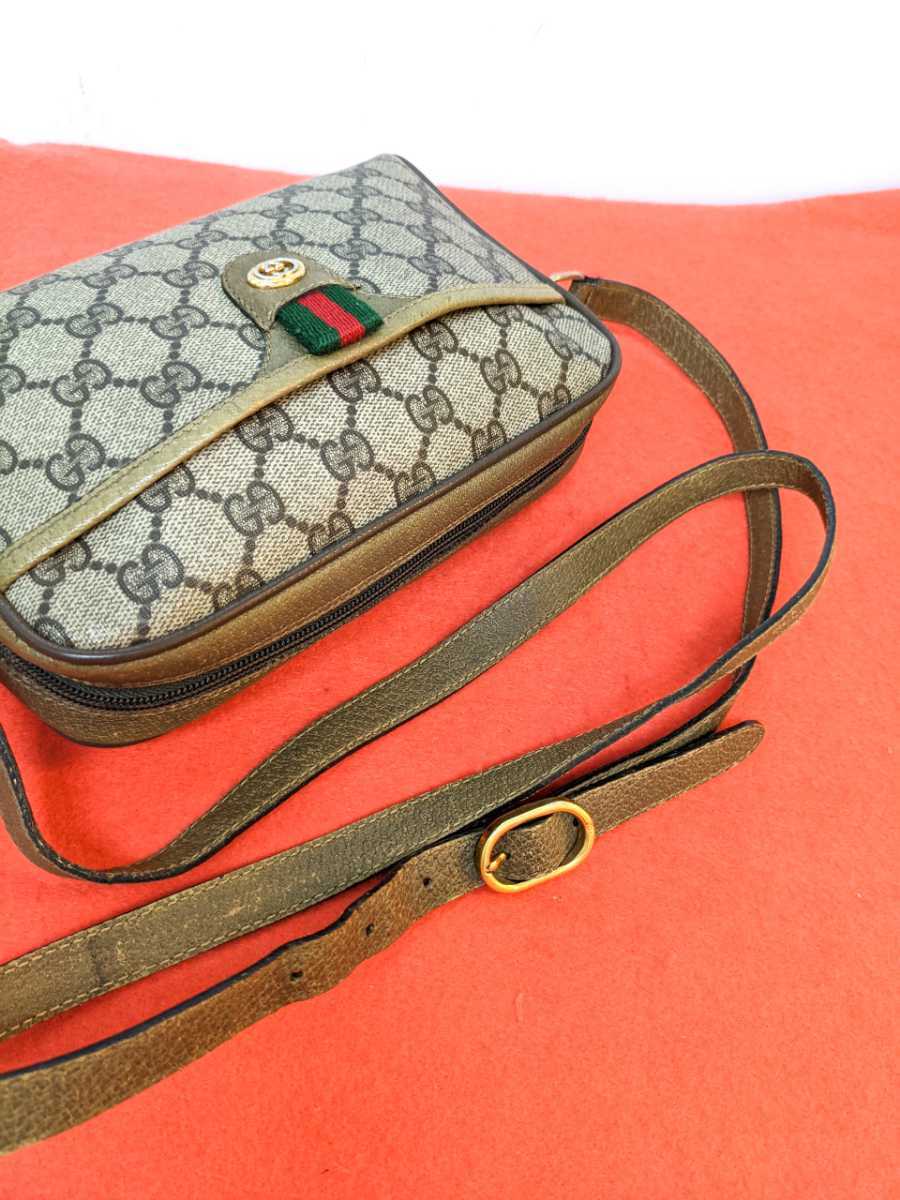 美品 極希少 Gucci シェリーライン ショルダーバッグ オールドグッチ