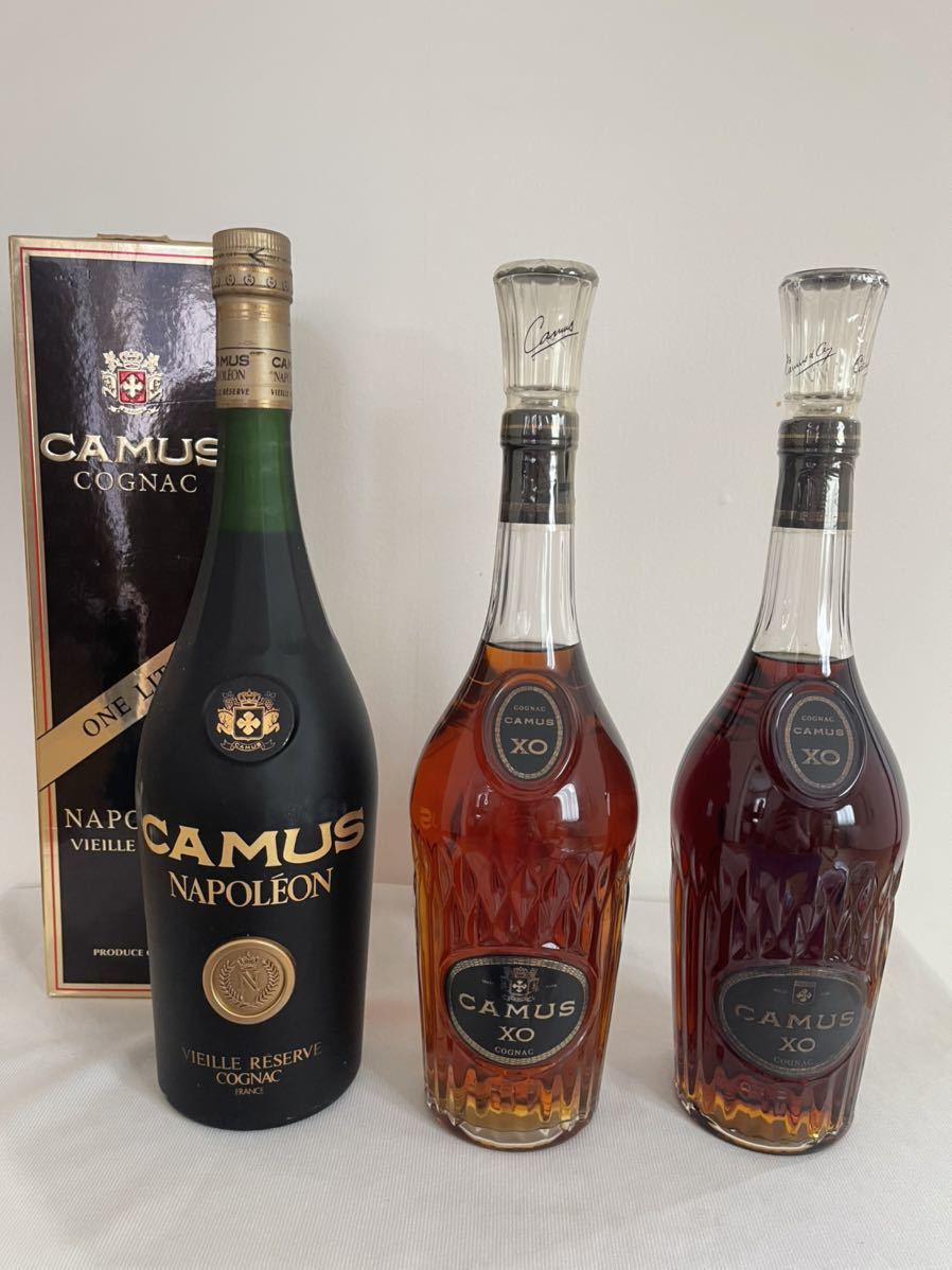 カミュ XO ナポレオン 1000ml.700ml 3本セット 未開栓 同梱可 1円