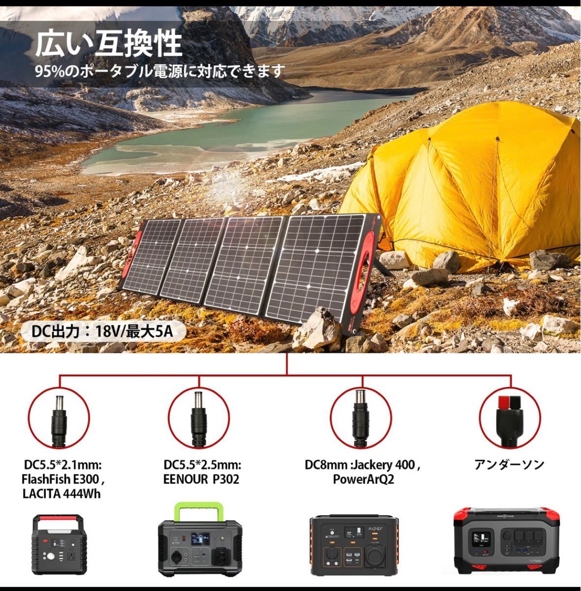 200W ソーラーパネル 折りたたみ ソーラーチャージャー 値段相談 最後